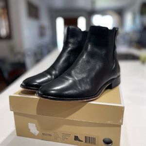 Micheal Kors, leather low heel boots